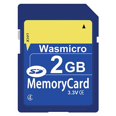 Wasmicro Standard SD Card 2GB Flash Memory